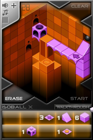 Isoball X-1 title screen